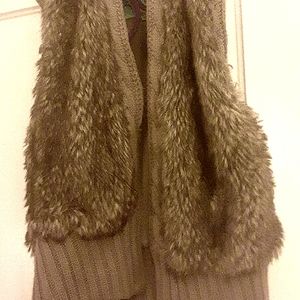 KARLIE faux fur vest